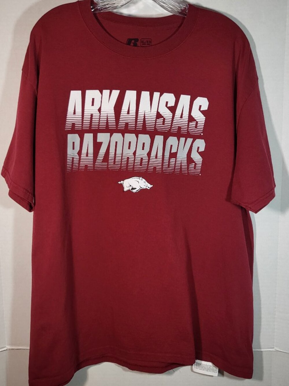Russell Woman's Arkansas Razorback T Shirt Size XL Red